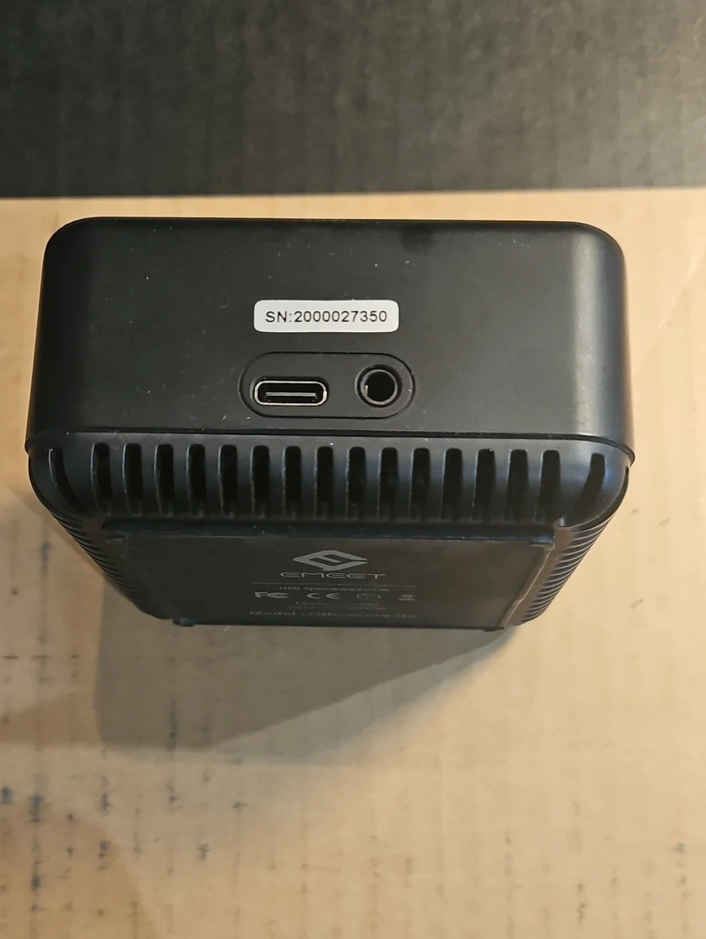 USB Conference Speakerphone with Mic Controls - Black